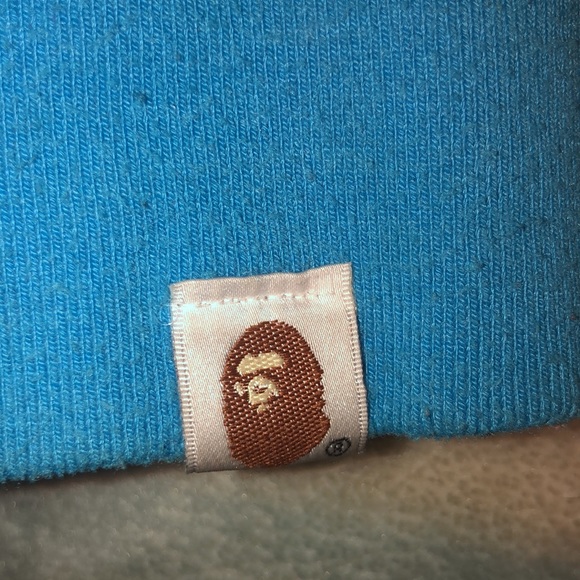 Light blue Bape ABC Shark Hoodie/ Used / Real / - Picture 4 of 5